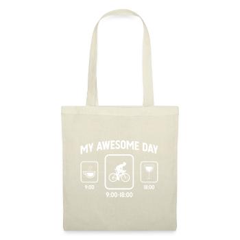 My Great Day - Wine - Man Cycling - - Tote Bag - nature - Front