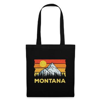 Natur Montana Design für stolze Montaner - Stoffbeutel - Schwarz - Vorne