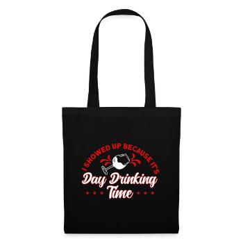 Day Drinking Wine Glasses Drinking Gift - Tote Bag - black - Front