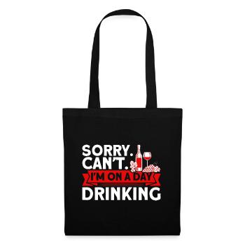 Wine Glasses Drink Day Drink Gift - Tote Bag - black - Front