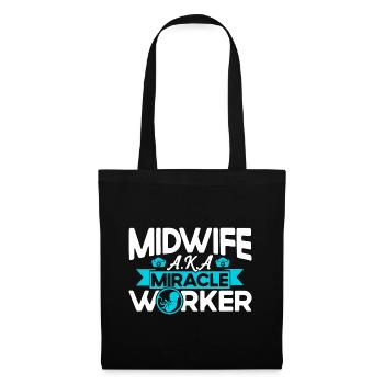 Sage-femme obstétricienne LD Work Gift - Sac en tissu - noir - Devant