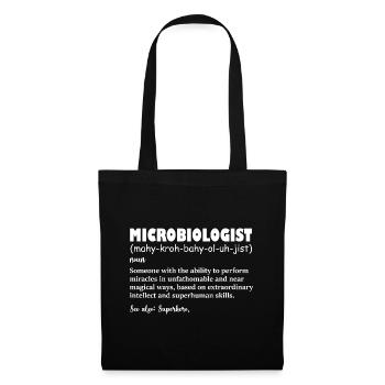 Funny Microbiologist Definition - Tote Bag - black - Front
