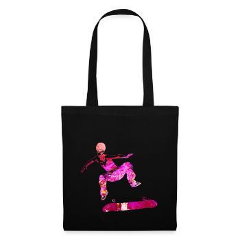 skater skateboard kickflip teenager sport - Tote Bag - black - Front