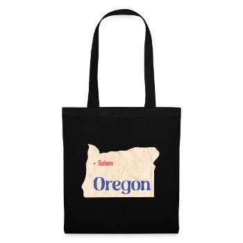Hauptstadt Oregon Design für stolze Oregonianer - Stoffbeutel - Schwarz - Vorne