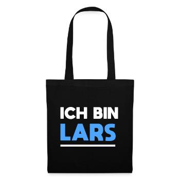 Lars Name Spruch für stolze Lars - Stoffbeutel - Schwarz - Vorne