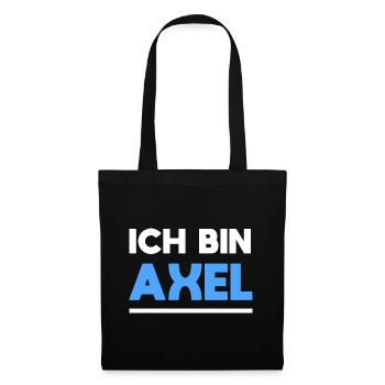 Axel Name Spruch für stolze Axels - Stoffbeutel - Schwarz - Vorne