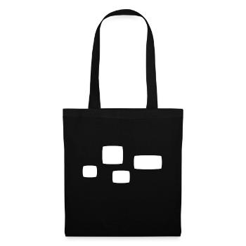 Four Squares Square Shape Symbol Pattern - Tote Bag - black - Front