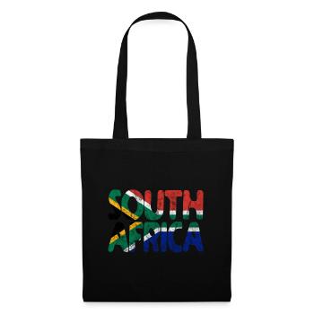 Afrique du Sud Afrique du Sud drapeau Afrique vacances voyage - Sac en tissu - noir - Devant