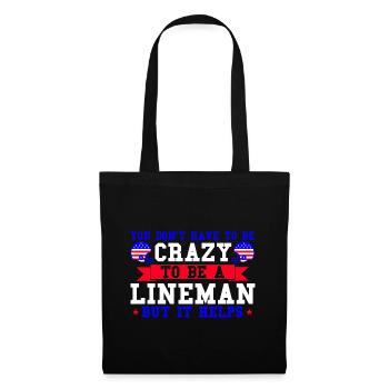 Équipe de football américain Football américain Foo - Sac en tissu - noir - Devant