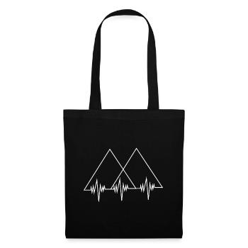 Heartbeat - Double Triangle - Mountain - - Tote Bag - black - Front