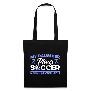 Mutter Sportfan Fußball Geschenk - Stoffbeutel - Schwarz - Vorne