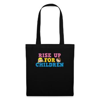 Standing up for children / Children's rights - Tote Bag - black - Front