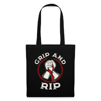 Grip and RIP Arm Wrestling Sport Arm Wrestler - Tote Bag - black - Front