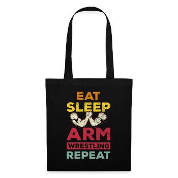 Eating Sleep Arm Press Repetition Arm Press - Tote Bag - black - Front