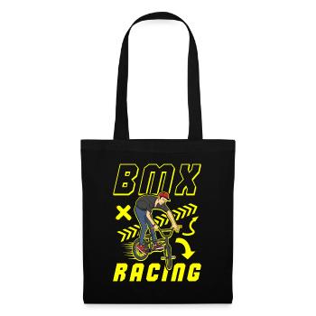 BMX Racing - BMX Bike extreme sport - Stoffbeutel - Schwarz - Vorne