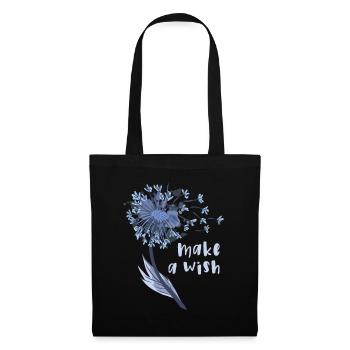 Make a wish Dandelion Flower - Tote Bag - black - Front