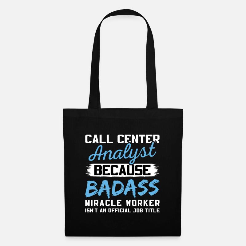 Analyste de centre d’appels Badass Miracle Worker - Sac en tissu - noir