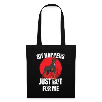 Sit Happens Dog Huntetrainer Dog School, Dogs - Tote Bag - black - Front