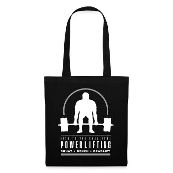 Powerlifting Deadlift - Rise to The Challenge - Tote Bag - black - Front