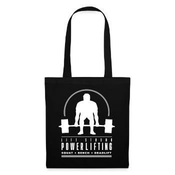 Powerlifting Deadlift - Lift Strong - Gym - Tote Bag - black - Front