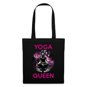Yoga Queen / Yoga Lehrer, spirituell - Stoffbeutel - Schwarz - Vorne