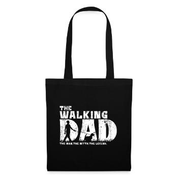 Jack Russell Terrier Walking Dad Papa Vintage - Sac en tissu - noir - Devant