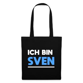 Sven Name Spruch für stolze Svens - Stoffbeutel - Schwarz - Vorne
