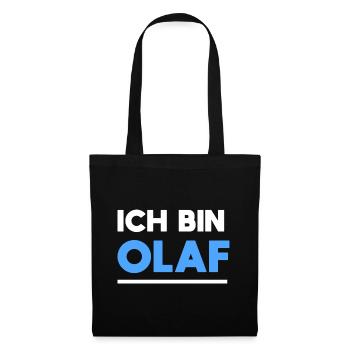 Olaf Name Spruch für stolze Olafs - Stoffbeutel - Schwarz - Vorne