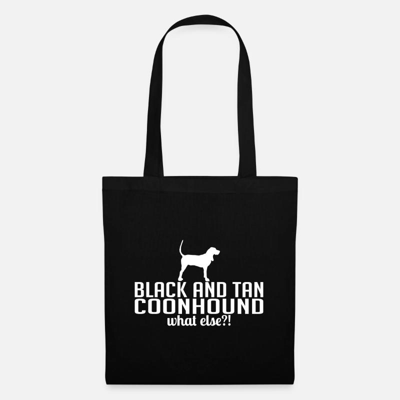 BLACK AND TAN COONHOUND what else Hunde Wilsigns - Stoffbeutel - Schwarz