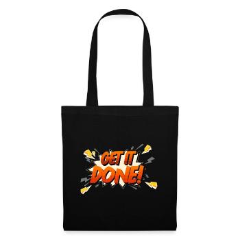 Hard Work Get It Done Design for Proud, - Tote Bag - black - Front