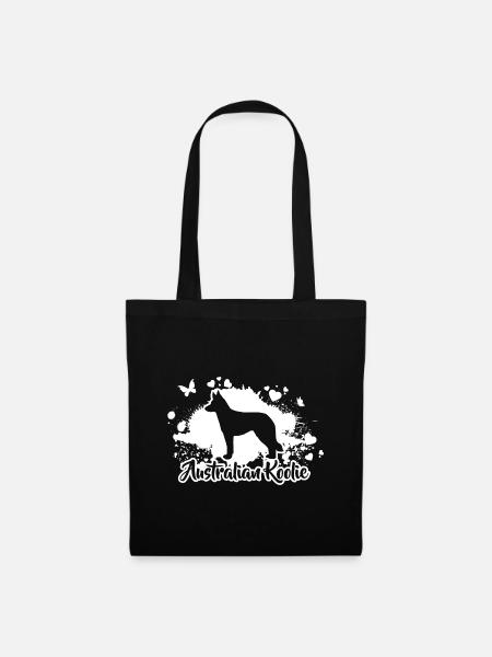 Australian Koolie Hunde Hunderasse Wilsigns - Stoffbeutel - Schwarz