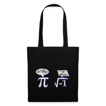 Get Real Be Rational Math Math Gift - Tote Bag - black - Front