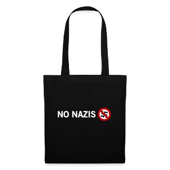 Pas de nazis - Sac en tissu - noir - Devant