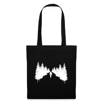 Arbres - Cyclisme - (6) - Sac en tissu - noir - Devant