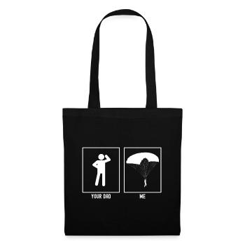 Ton Père - Moi - Parapente à droite - Sac en tissu - noir - Devant