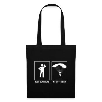 Votre ami - Mon ami - Polaire de parapente extrême - Sac en tissu - noir - Devant