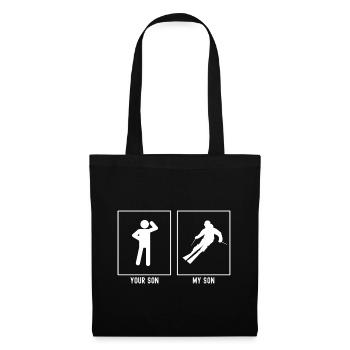 Your son - My son - Skiing expert - Tote Bag - black - Front