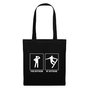Votre ami - Mon ami - Snowboarding Extreme - Sac en tissu - noir - Devant