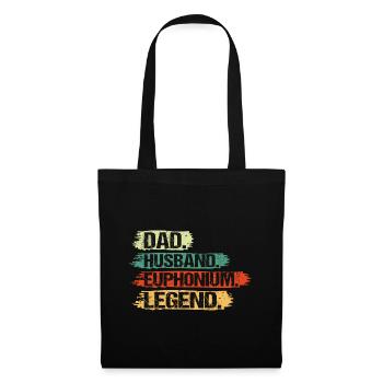 Euphonium Player Euphonist Dad Husband Sayings - Tote Bag - black - Front