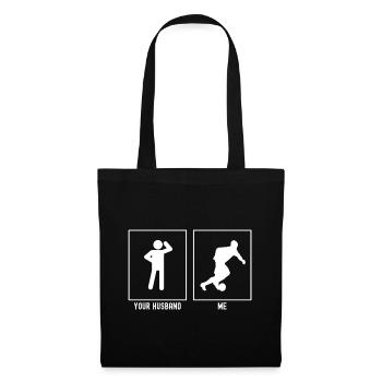 Her Husband - Me - Professional Football - Tote Bag - black - Front