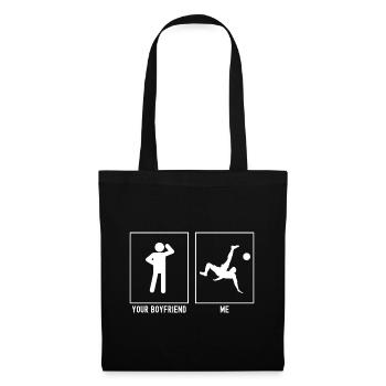 Your Friend - Me - Football Flip Kick - Tote Bag - black - Front