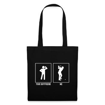 Your friend - Me - Golf before the stroke - Tote Bag - black - Front