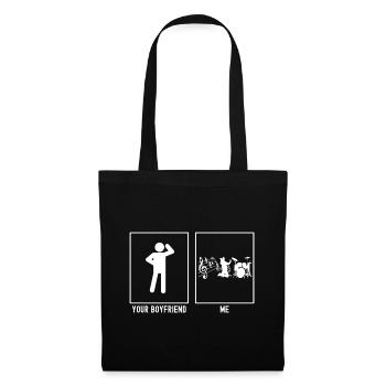 Votre ami - Moi - Musique Instruments multiples - Sac en tissu - noir - Devant
