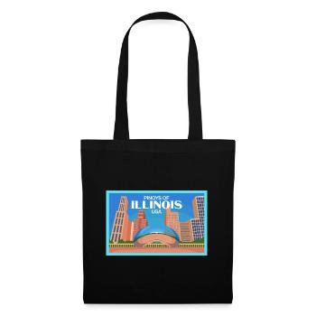 Illinois Fil-Am Design for proud Pinoys - Tote Bag - black - Front