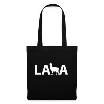 Lama - Silhouette - Stoffbeutel - Schwarz - Vorne