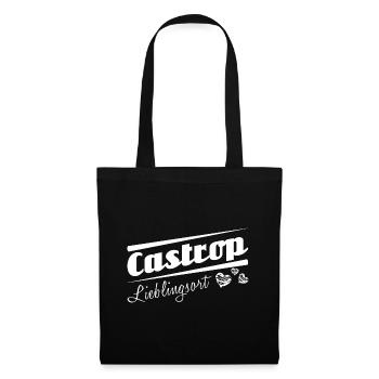 Castrop - Lieblingsort mit Stadtnamen - Stoffbeutel - Schwarz - Vorne