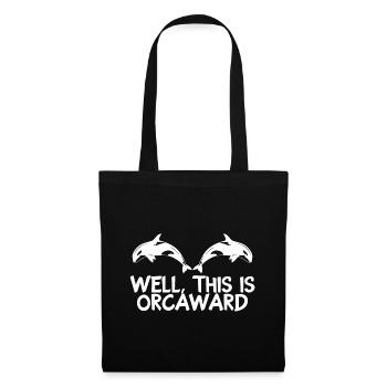 this is orcaward funny orca killer whale wordplay - Tote Bag - black - Front