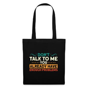 Irony Sarcastic Black Humor Gift - Tote Bag - black - Front