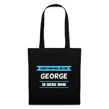 George Name Saying für stolze Georges - Stoffbeutel - Schwarz - Vorne