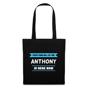 Anthony Name Saying für stolze Anthonys - Stoffbeutel - Schwarz - Vorne